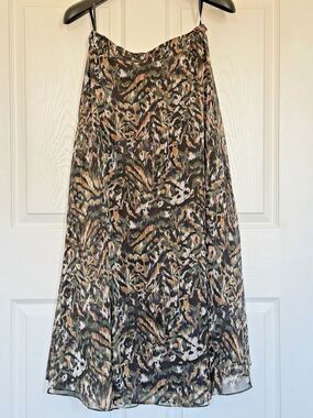 Ted Baker Double Layered patterned Midi Skirt (Size 1 / US 4-6)